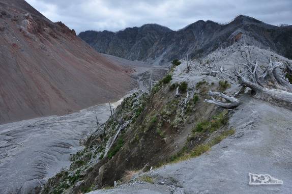 O interior do vulcão Chaitén, no sul do Chile